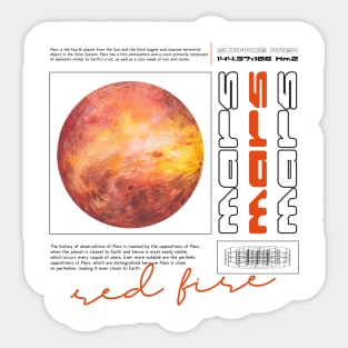 Mysteries of the Mars: Info-Packed Sticker